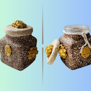 Frasco Decorativo Artesanal – Estilo Vintage Rústico